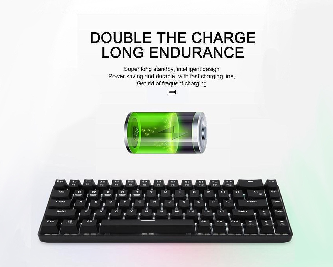 WUHAN WEI&WEN INTERNATIONAL TRANING 68-Key Wireless Bluetooth/USB Wired Gaming Mechanical Keyboard